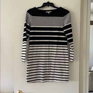 Banana Republic Classic Black and White Dress